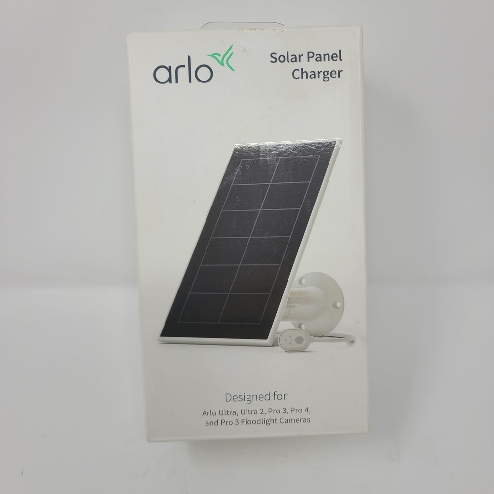 Arlo VMA5600-20000S White Solar Panel Charger - Ultra, Ultra 2, Pro 3, Pro 4